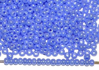 Rocailles von Ornella Preciosa Tschechien, blau opak irisierend AB