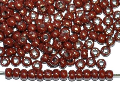 Rocailles von Ornella Preciosa Tschechien, braun opak / schimmernd (lüster)