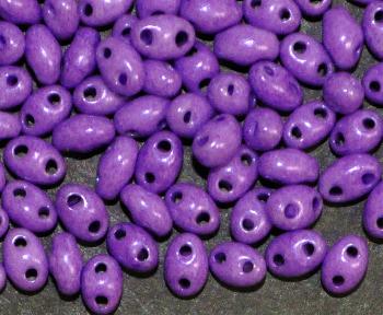Twin Beads von Ornella Preciosa Tschechien violett