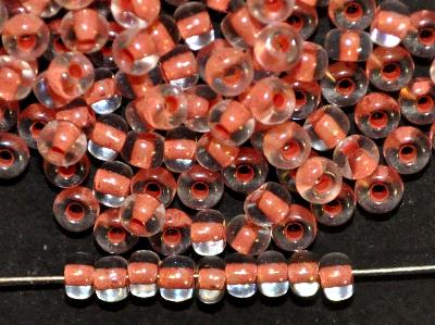 Rocailles von Preciosa Tschechien, kristall mit Farbeinzugeinzug kupfer,