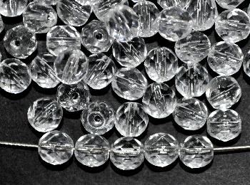 facettierte Glasperlen kristall