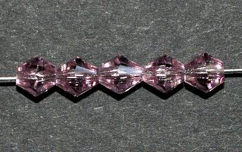 mc-Schliff Glasperlen light violett bicon