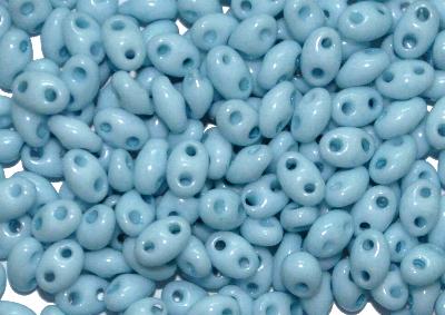 Twin Beads von Ornella Preciosa Tschechien hellblau