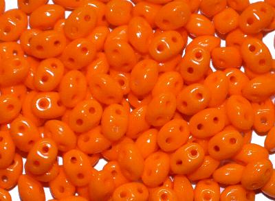 Twin Beads von Ornella Preciosa Tschechien orange