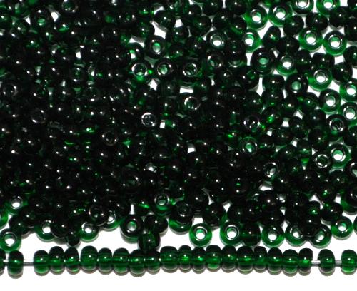 Rocailles von Ornella Preciosa Tschechien  dunkelgrün transparent