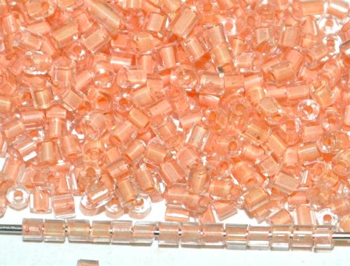 2-cut-Beads von Ornella Preciosa Tschechien kristall mit Farbeinzug puder