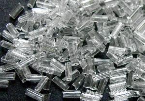 Glasperlen / Stiftperlen in den 1940/50 Jahren in Gablonz/Böhmen hergestellt, kristall