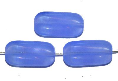 Glasperlen 
 alabaster blau,
 hergestellt in Gablonz / Tschechien