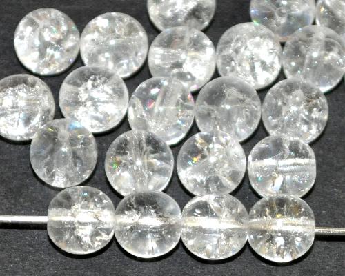 Glasperlen rund crash-beads kristall, hergestellt in Gablonz / Tschechien