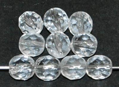 facettierte Glasperlen kristall,  hergestellt in Gablonz / Tschechien
