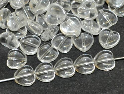 Glasperlen Herzen kristall, hergestellt in Gablonz / Tschechien