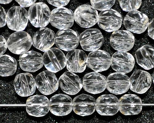 facettierte Glasperlen kristall,  B-Sortierung,  hergestellt in Gablonz / Tschechien