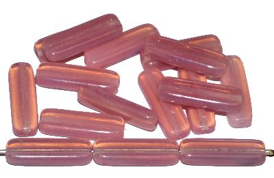 Glasperlen Stäbchen, Opalglas rosa, hergestellt in Gablonz / Tschechien