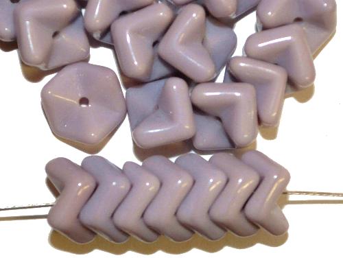 Glasperlen, Snake Beads
 flieder opak,
 hergestellt in Gablonz / Tschechien