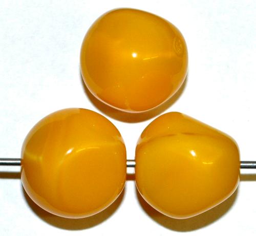 Glasperlen Nuggets amber, hergestellt in Gablonz / Tschechien