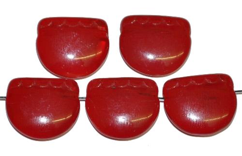 vintage style Glasperlen rot, 
 nach alten Vorlagen aus den 1920 Jahren in Gablonz / Tschechien neu gefertigt 