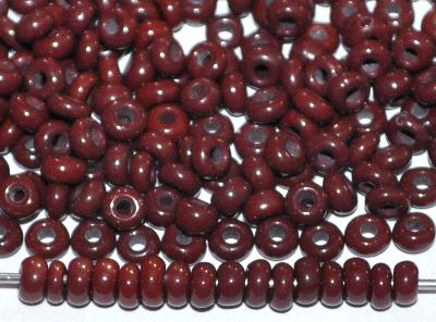 Rocailles um 1930 in Gablonz/Böhmen hergestellt braun opak