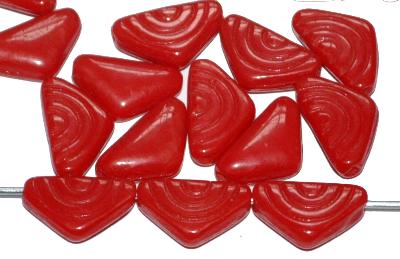 Glasperlen aus Gablonz/Böhmen in den 1920/30 Jahren hergestellt Trade Beads für den Afrikahandel (Shell Beads) rot opak
