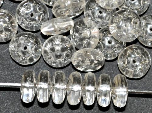 Glasperlen in den 1930/40 Jahren in Gablonz/Böhmen hergestellt  Linsen kristall
