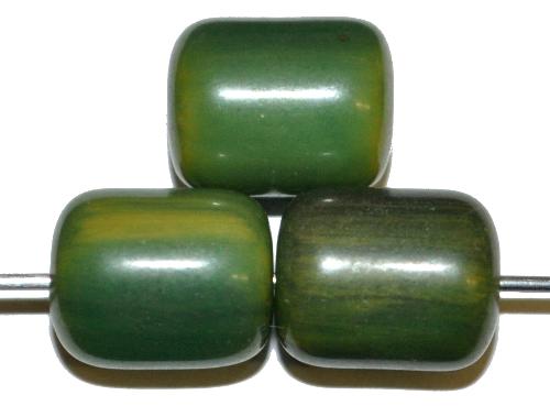seltene grüne Bakelit Perlen,  1940/50 in Gablonz/Böhmen hergestellt