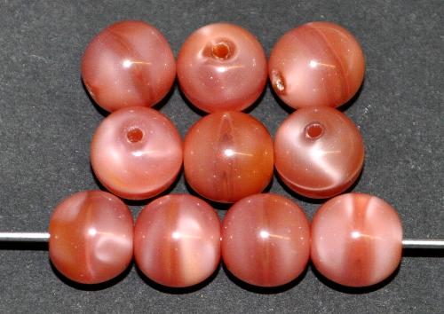 Glasperlen rund in den 1920/30 Jahren in Gablonz/Böhmen hergestellt  rosa Perlett