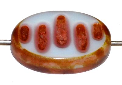 Glasperlen / Table Cut Beads geschliffen, mit picasso finish, nach alten Vorlagen aus den 1930/40 Jahren in Gablonz / Tschechien neu gefertigt