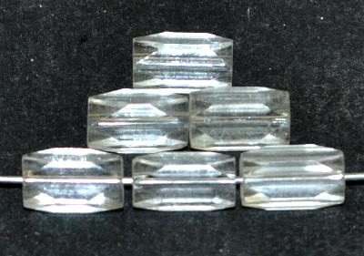 geschliffene Glasperlen, kristall, um 1940/50 in Gablonz/Böhmen hergestellt