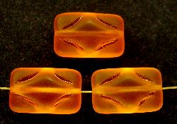 Glasperlen orange
 mattiert (frostet)