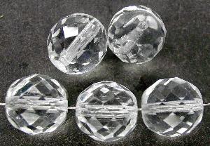 facettierte Glasperlen kristall