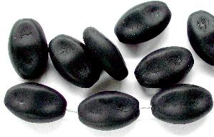 Glasperlen
 Olive flach
 schwarz mattiert (frostet)