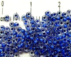 Rocailles
 kristall mit Farbeinzug blau