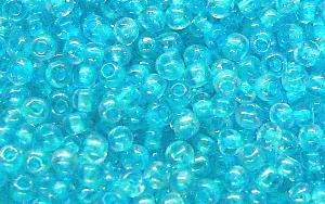 Rocailles
 kristall mit Farbeinzug
 hellblau