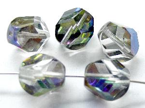 geschliffene Glasperlen
 kristall mit metallic-Veredelung