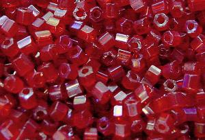 2-cut-Beads
 rot mit AB