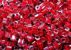 2-cut / kristall mit lüster  Farbeinzug rot