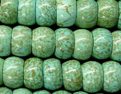 Halbedelsteinperlen 
 Abacus Beads 
 aus Turquoise