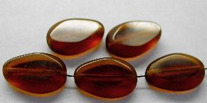 Glasperlen / Table Cut Beads
 geschliffen
 topas transp., Rand mattiert (frostet),hergestellt in Gablonz / Tschechien
