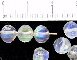 Glasperlen kristall mit AB, hergestellt in Gablonz / Tschechien