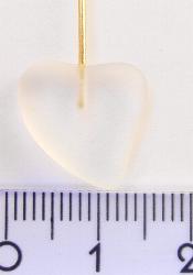 Herzförmiger Anhänger
 kristall matt transp.